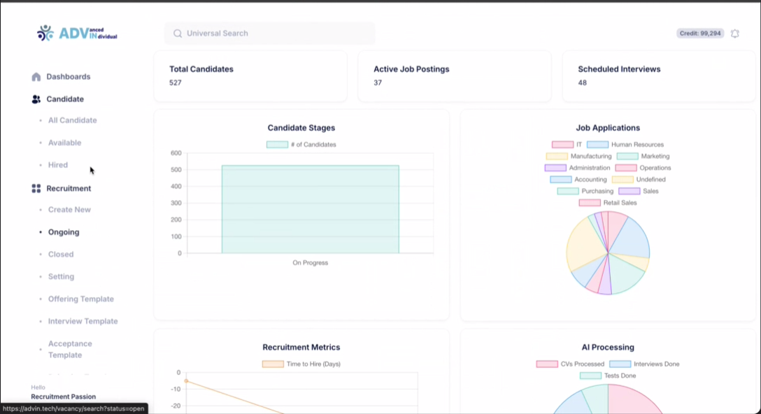 Recruitment Dashboard